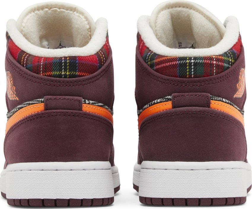 Jordan 1 Mid SE Plaid (GS)