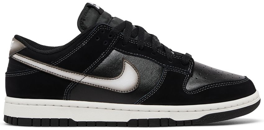 Nike Dunk Low Airbrush Swoosh Black