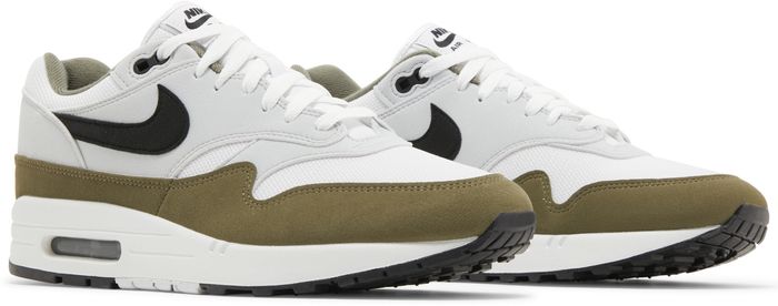 Nike Air Max 1 White Black Medium Olive