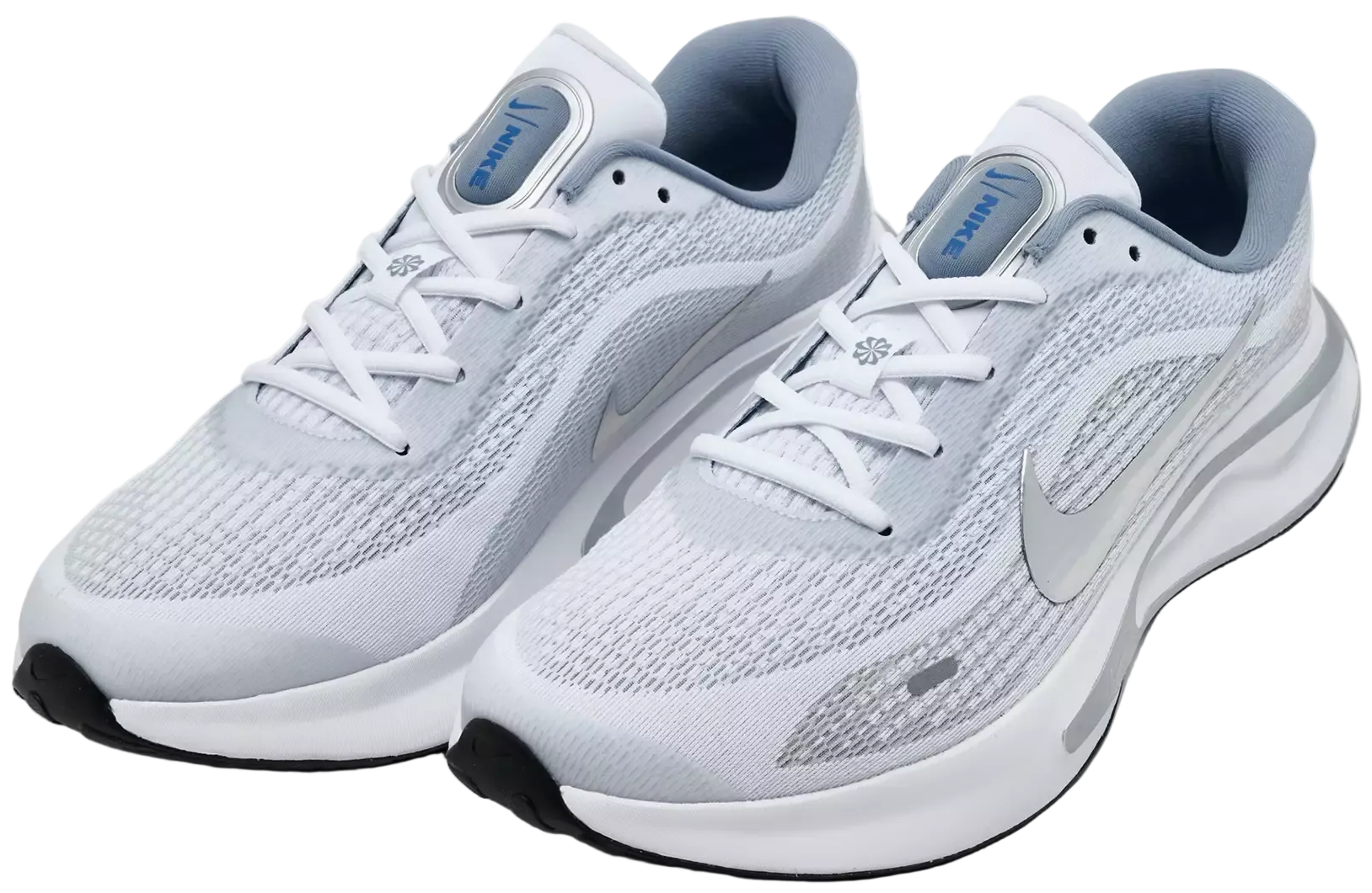 Nike Journey Run White Black Ashen Slate Metallic Silver