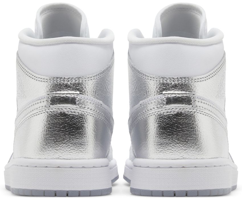 Air Jordan 1 Mid SE Metallic Silver (Women's)