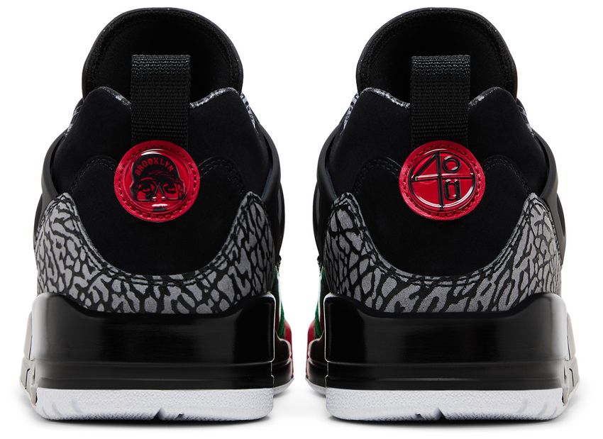 Jordan Spizike Low Black Classic Green White Varsity Red