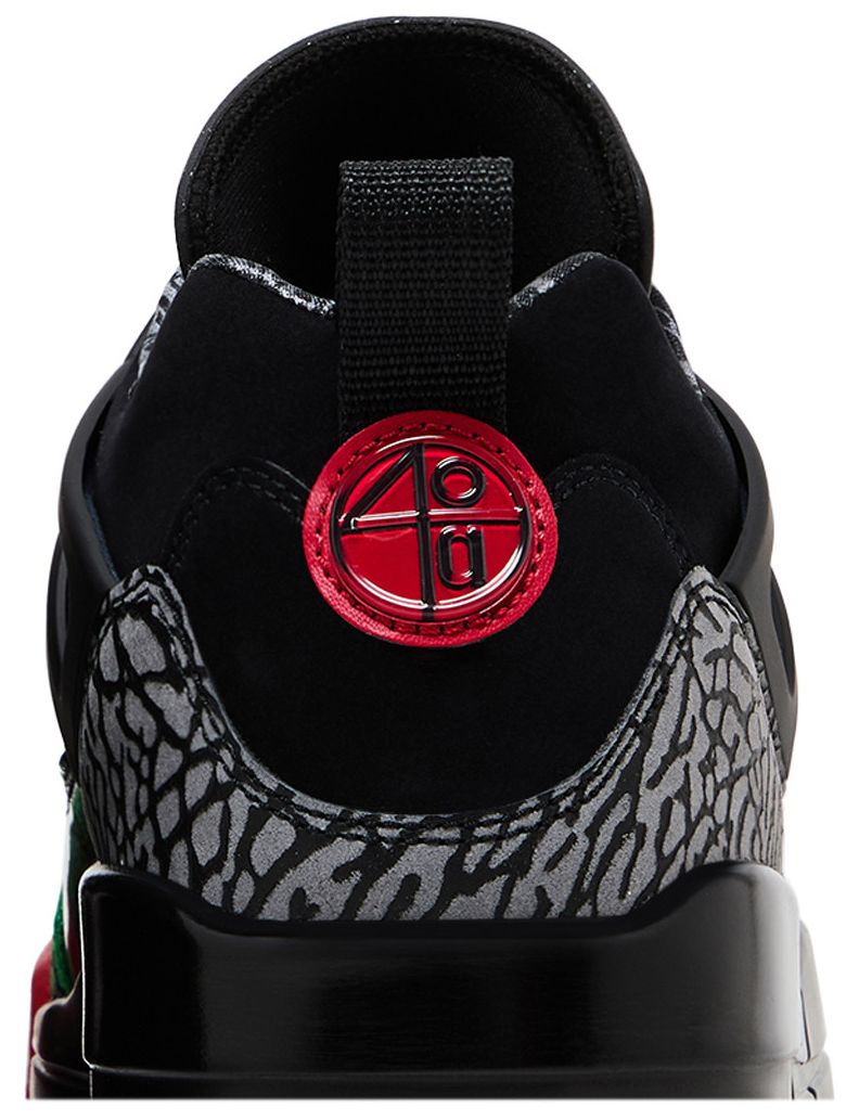 Jordan Spizike Low Black Classic Green White Varsity Red