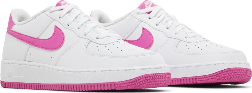 Nike Air Force 1 GS White Laser Fuschia