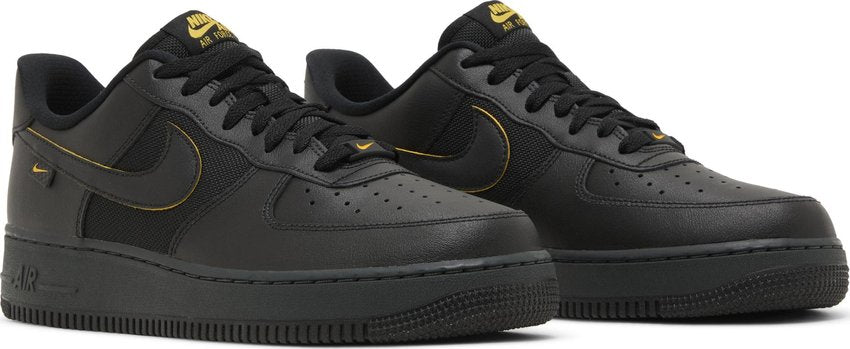 Nike Air Force 1 Low '07 Ballistic Mesh Black University Gold