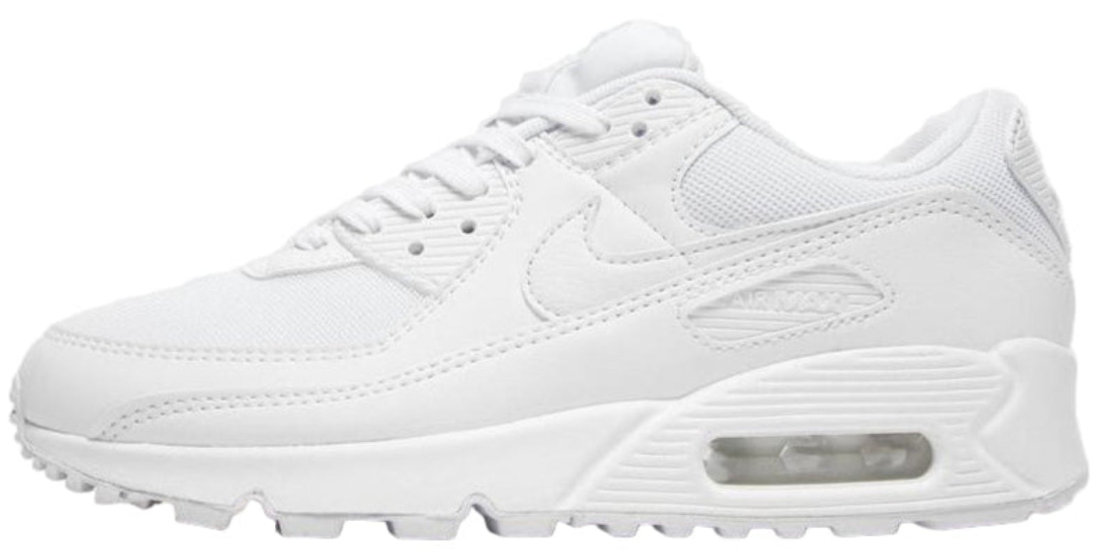 Nike Air Max 90 White Metallic Silver (GS)
