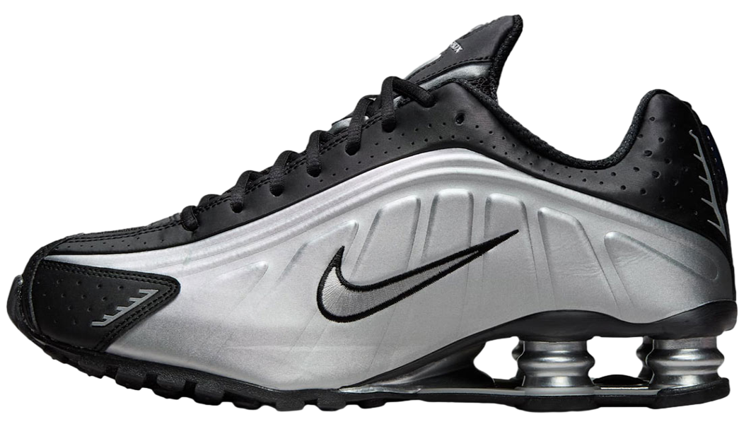 Nike Shox R4 Metallic Silver Black