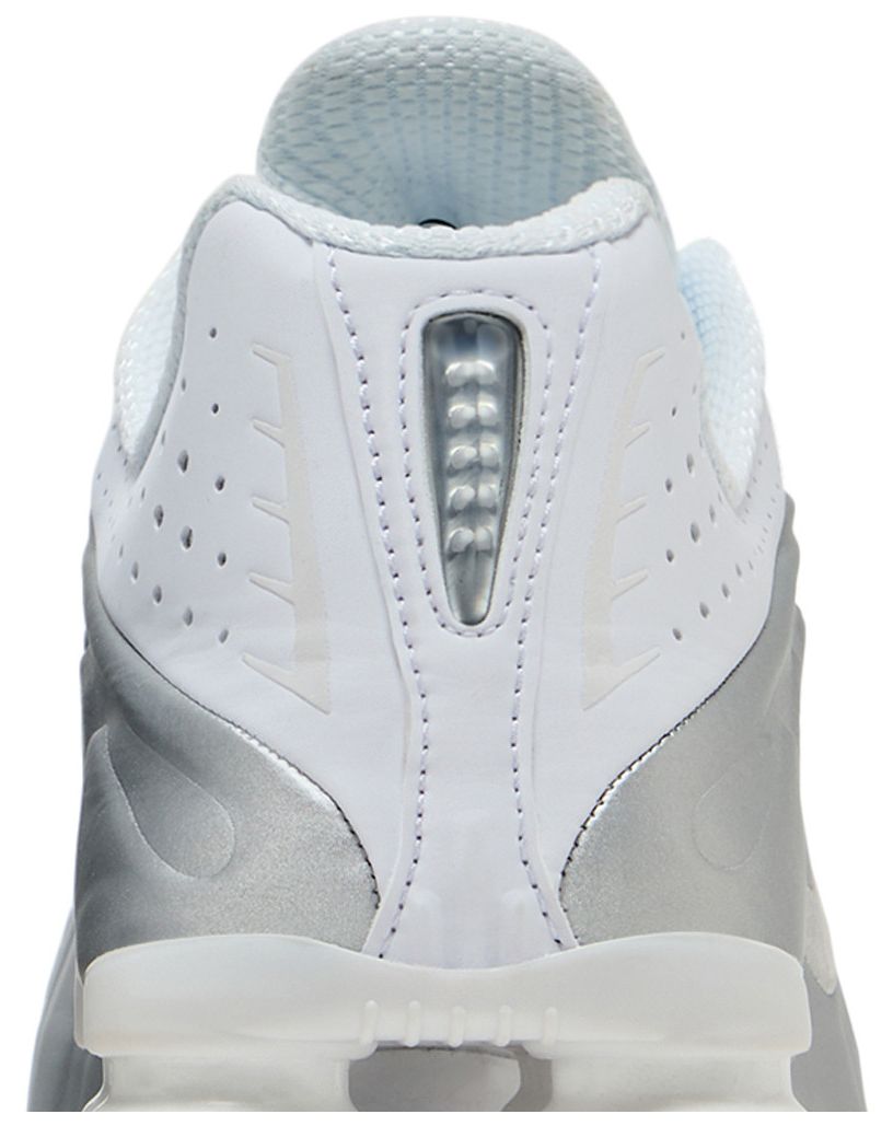 Nike Shox R4 White Bright Crimson Metallic Silver