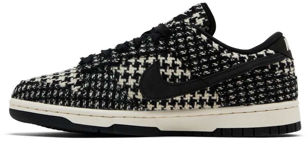 Nike Dunk Low Harris Tweed White Black Multi (Women's)