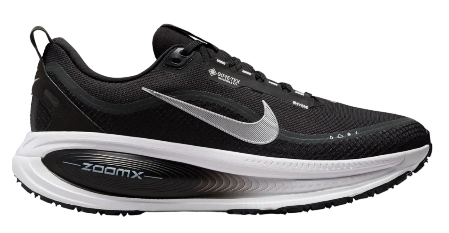 Nike Vomero 18 Gore-Tex Black White Metallic Silver