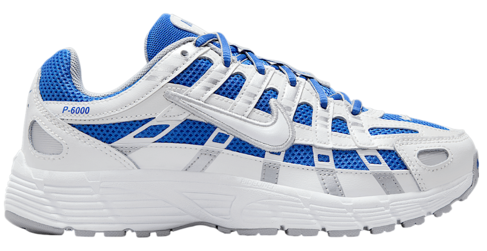 Nike P-6000 Hyper Royal Summit White Metallic Silver White (GS)