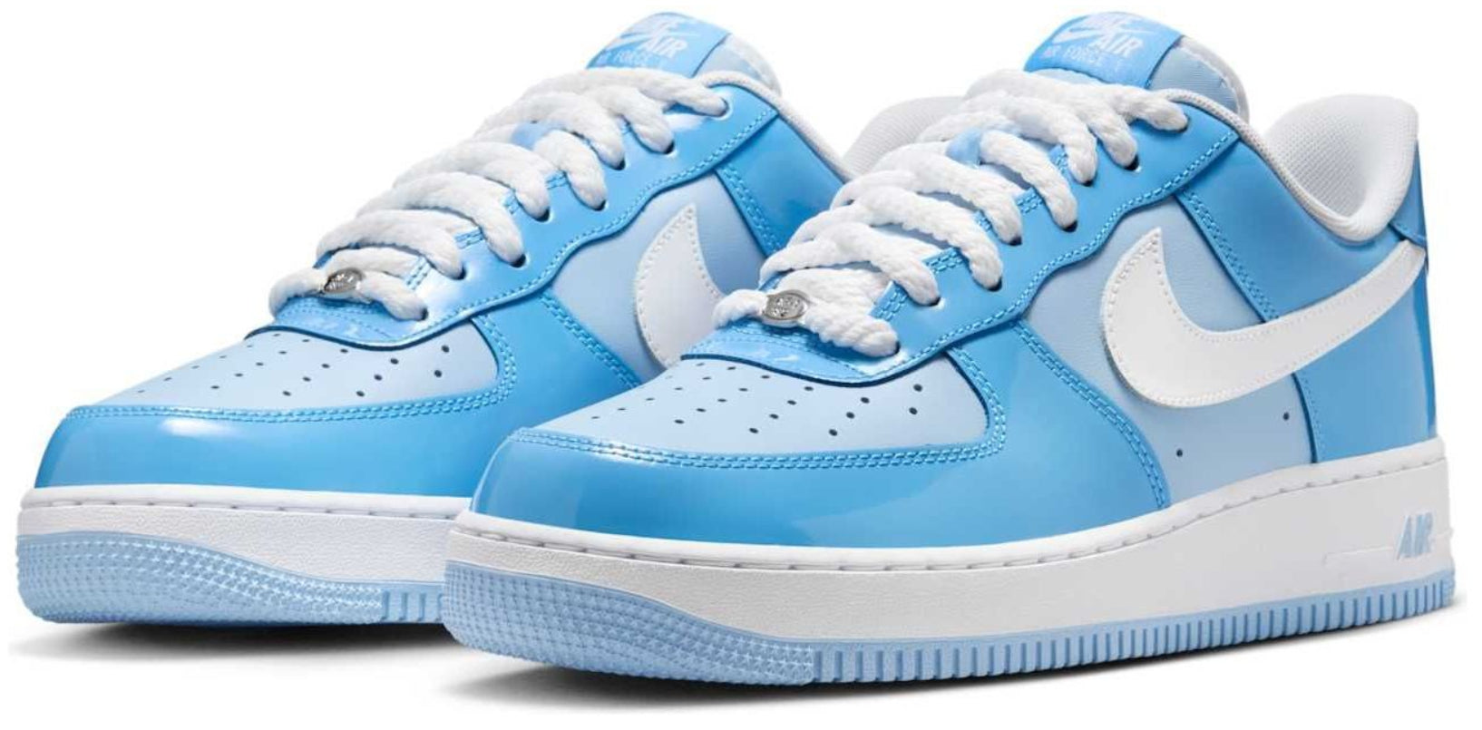 Nike Air Force 1 Low '07 LV8 Phychic Blue White Patent