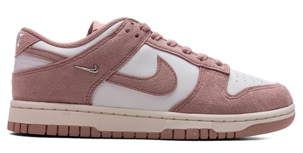 Nike Dunk Low Rose Whisper Gold Mini Swoosh (Women's)