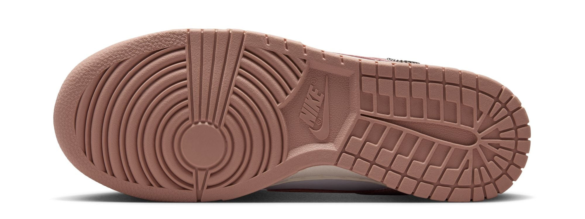 Nike Dunk Low Rose Whisper Gold Mini Swoosh (Women's)
