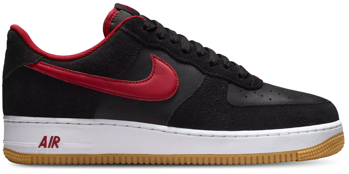 Nike Air Force 1 Low '07 LV8 1 Black Varsity Red White