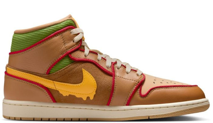 Jordan 1 Mid SE Cheeseburger