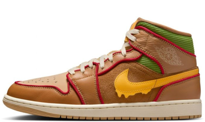 Jordan 1 Mid SE Cheeseburger