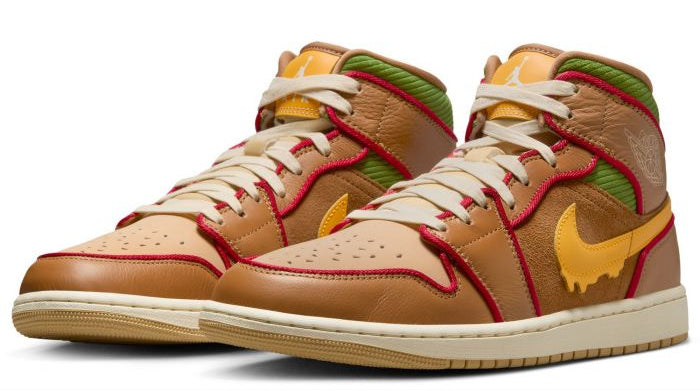Jordan 1 Mid SE Cheeseburger