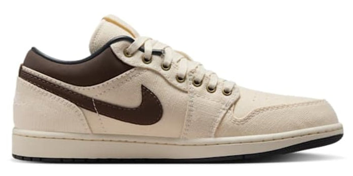 Jordan 1 Low Premium Pale Ivory Off Noir Baroque Brown