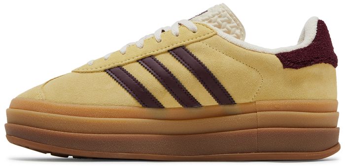 adidas Gazelle Bold Almost Yellow Maroon (Women's)