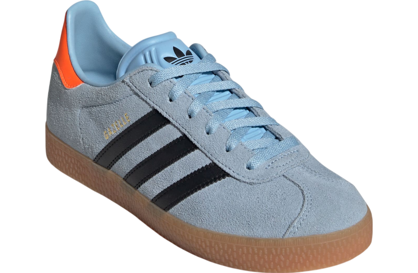 adidas Gazelle J Clear Sky Black Solar Orange (GS)