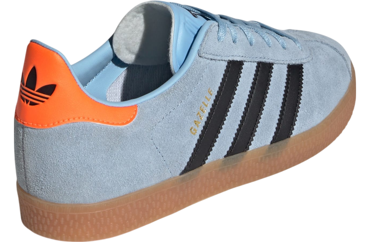 adidas Gazelle J Clear Sky Black Solar Orange (GS)