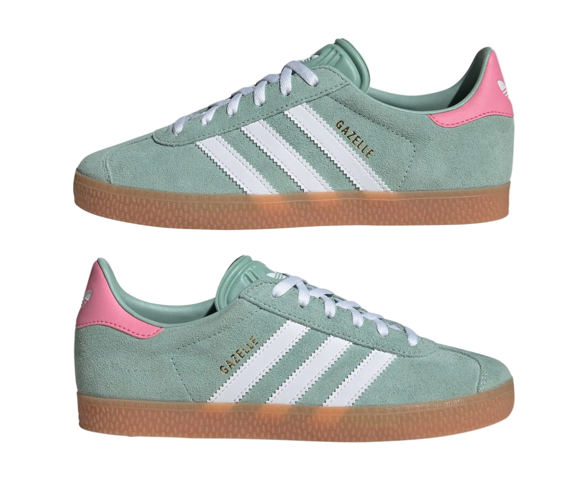 adidas Gazelle Hazy Green Bliss Pink (GS)