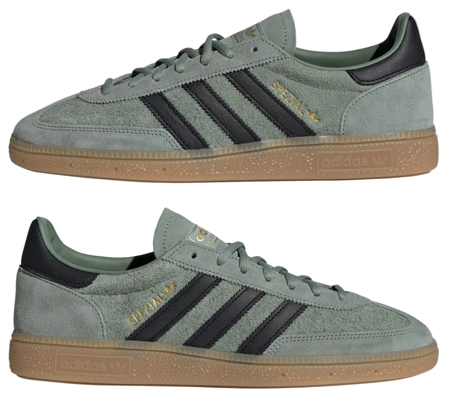 Adidas Handball Spezial Silver Green Black Gum