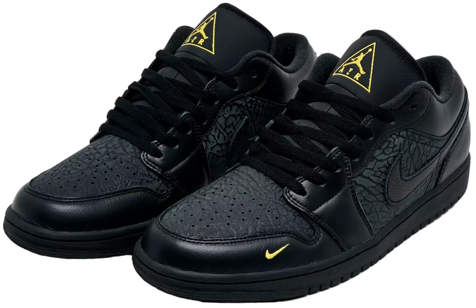 Jordan 1 Low Black Elephant Print