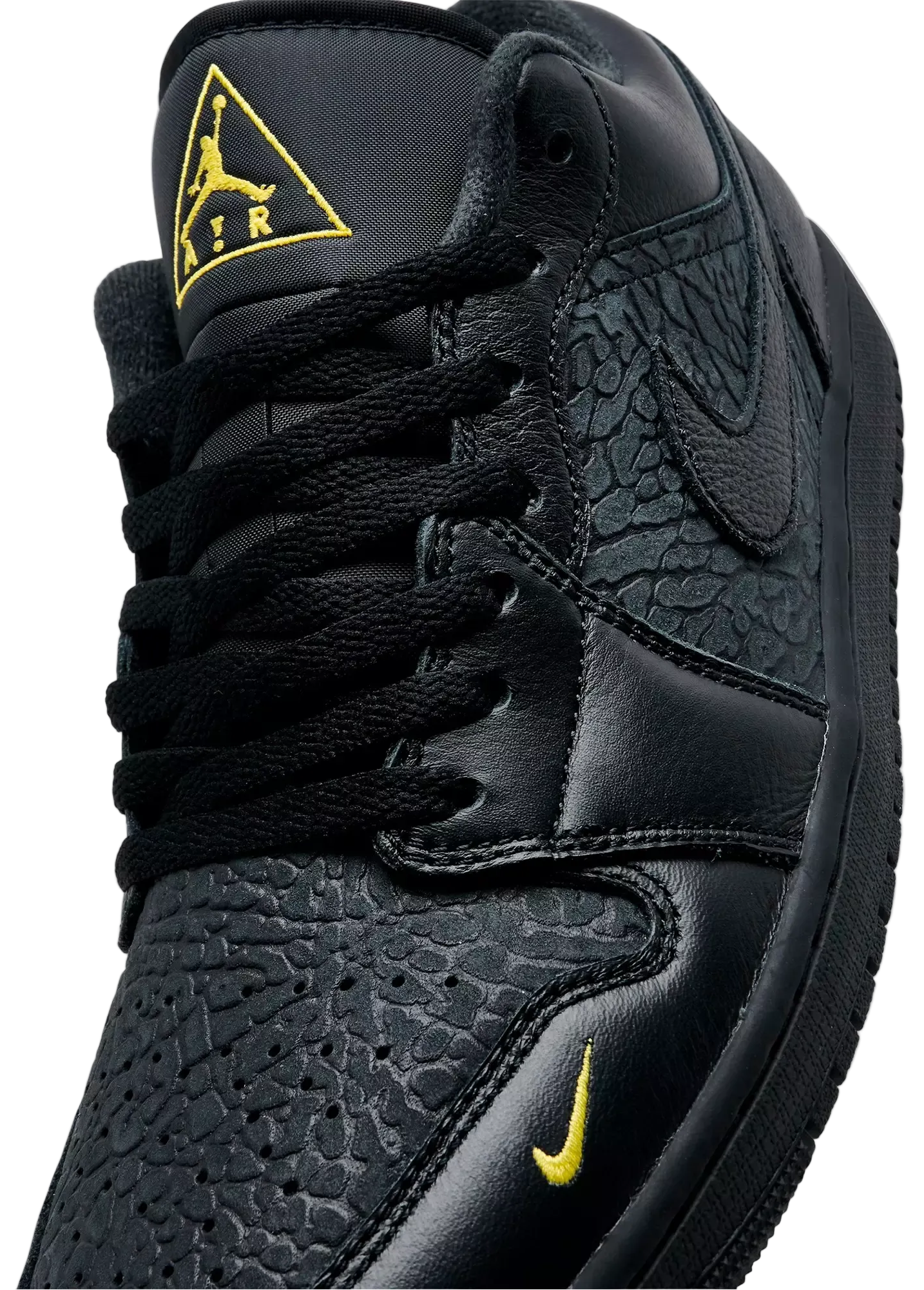 Jordan 1 Low Black Elephant Print