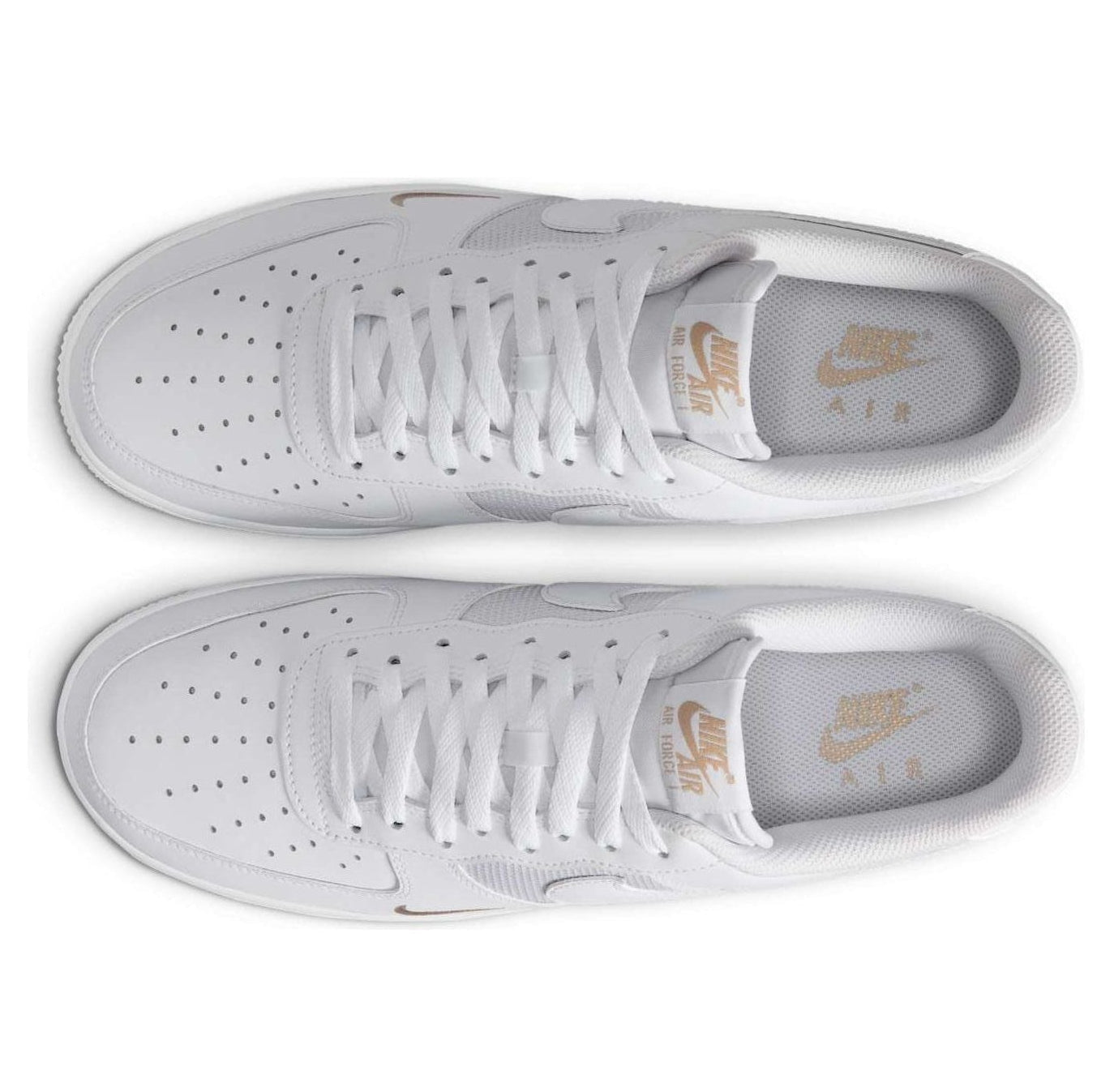 Nike Air Force 1 Low White Desert Khaki Mini Swoosh