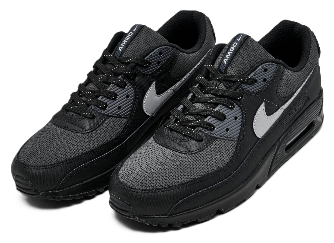 Nike Air Max 90 Black Reflective Silver