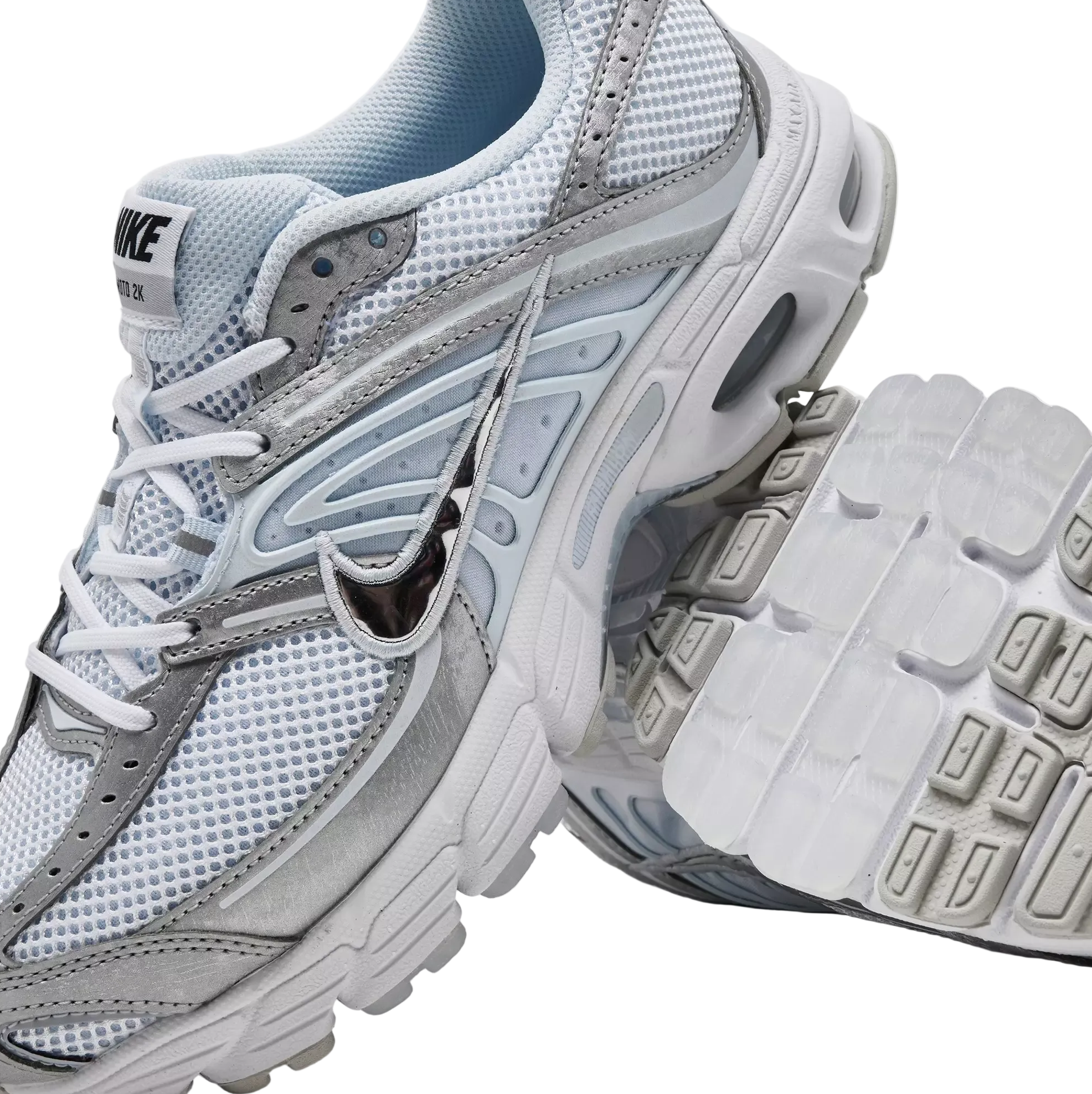 Nike Air Max Moto 2K White Metallic Siver Blue Tint (Women's)