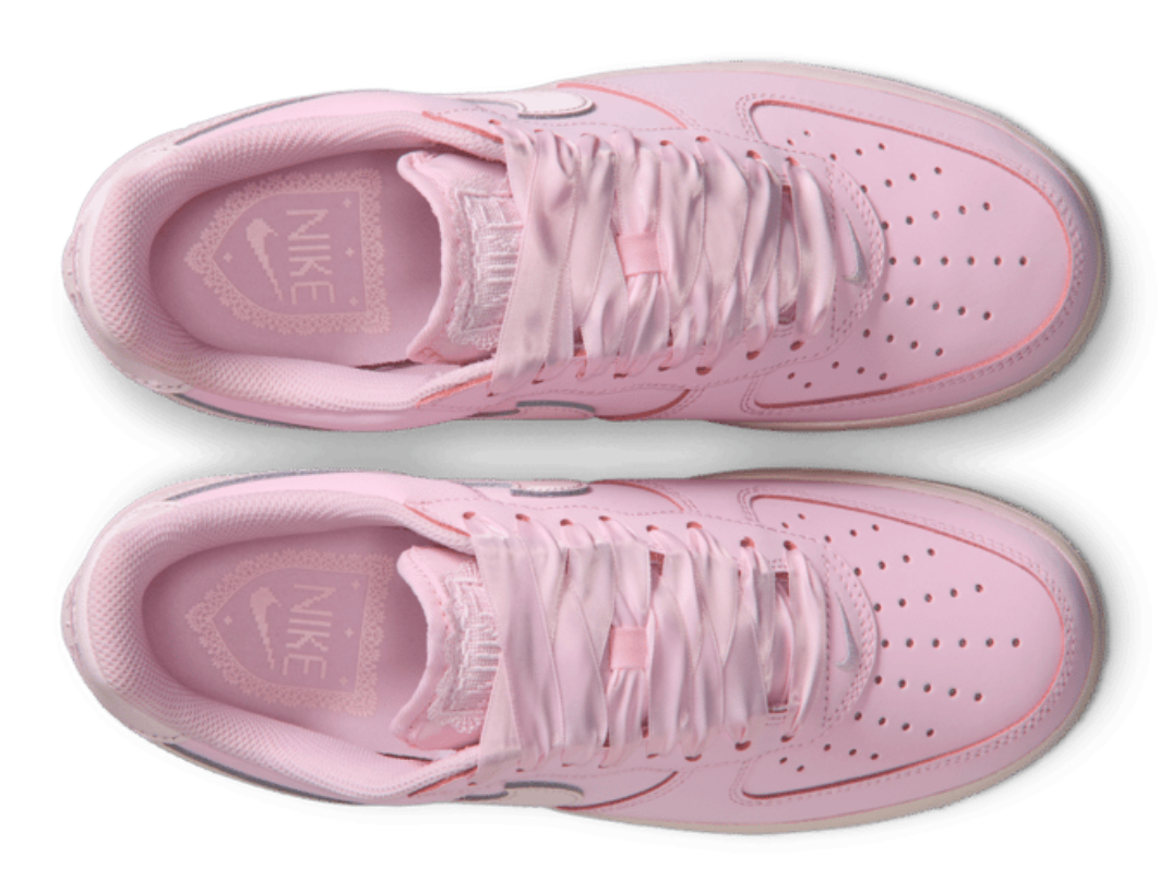 Nike Air Force 1 Low Retro Premium Ribbon Lace Pink Foam (Women's)