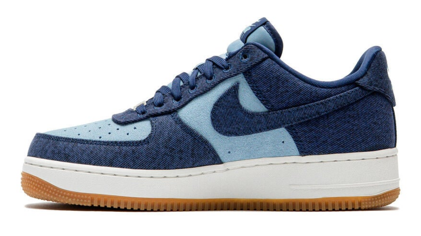 Nike Air Force 1 Low '07 LV8 Denim Navy Worn Blue