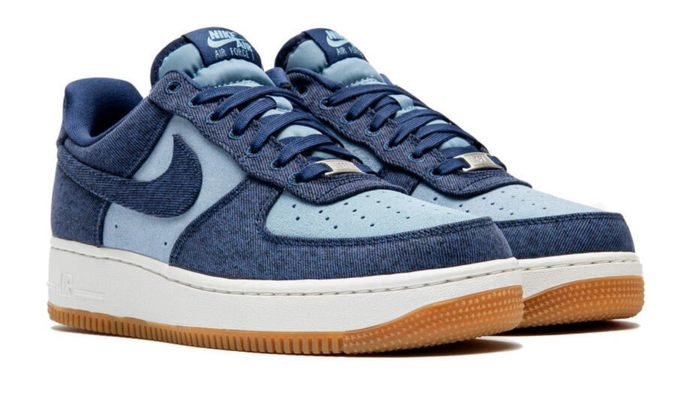 Nike Air Force 1 Low '07 LV8 Denim Navy Worn Blue