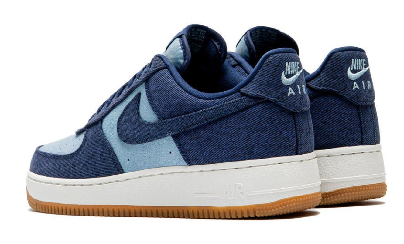 Nike Air Force 1 Low '07 LV8 Denim Navy Worn Blue
