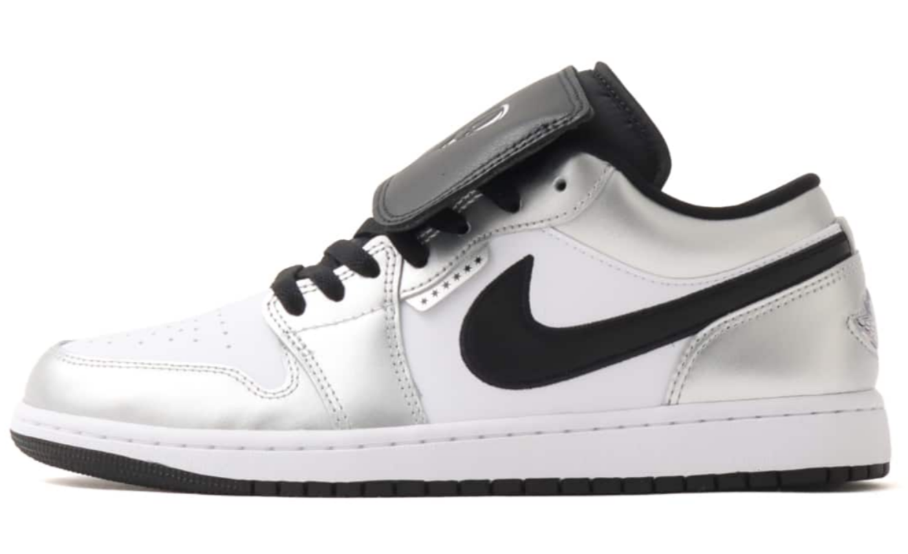 Jordan 1 Low SE Metallic Silver Tiempo