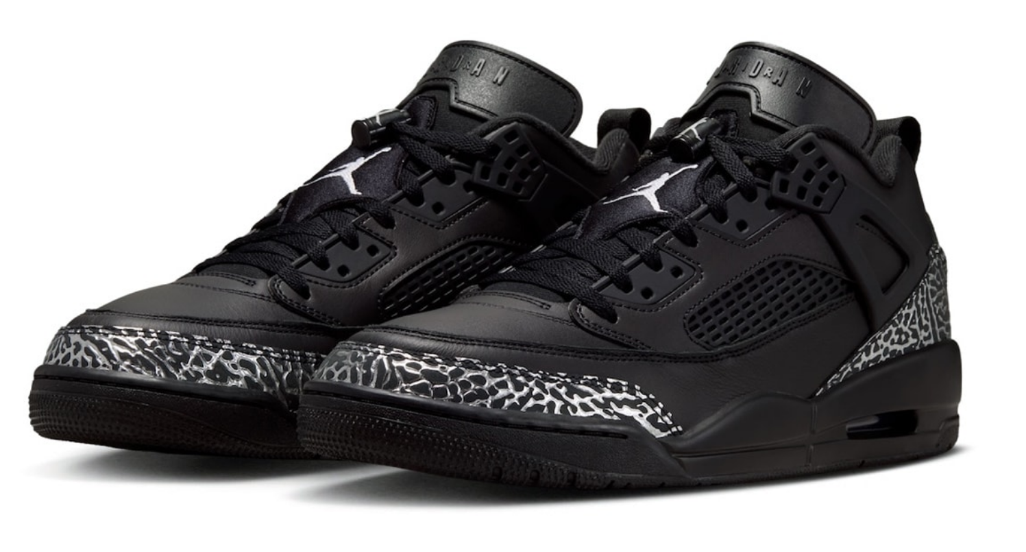 Jordan Spizike Low Black Metallic Silver