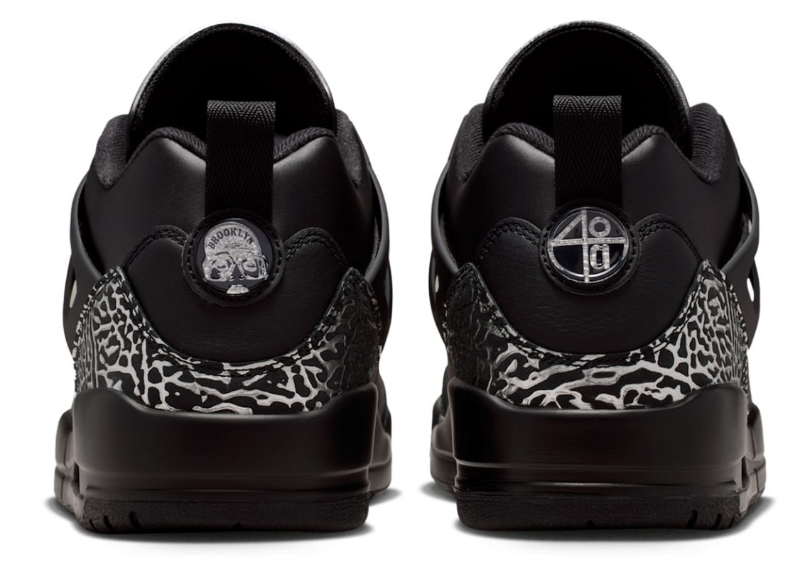 Jordan Spizike Low Black Metallic Silver