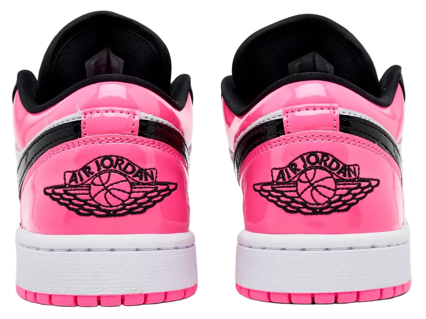 Jordan 1 Low SE Black Pinksicle Patent (Women's)