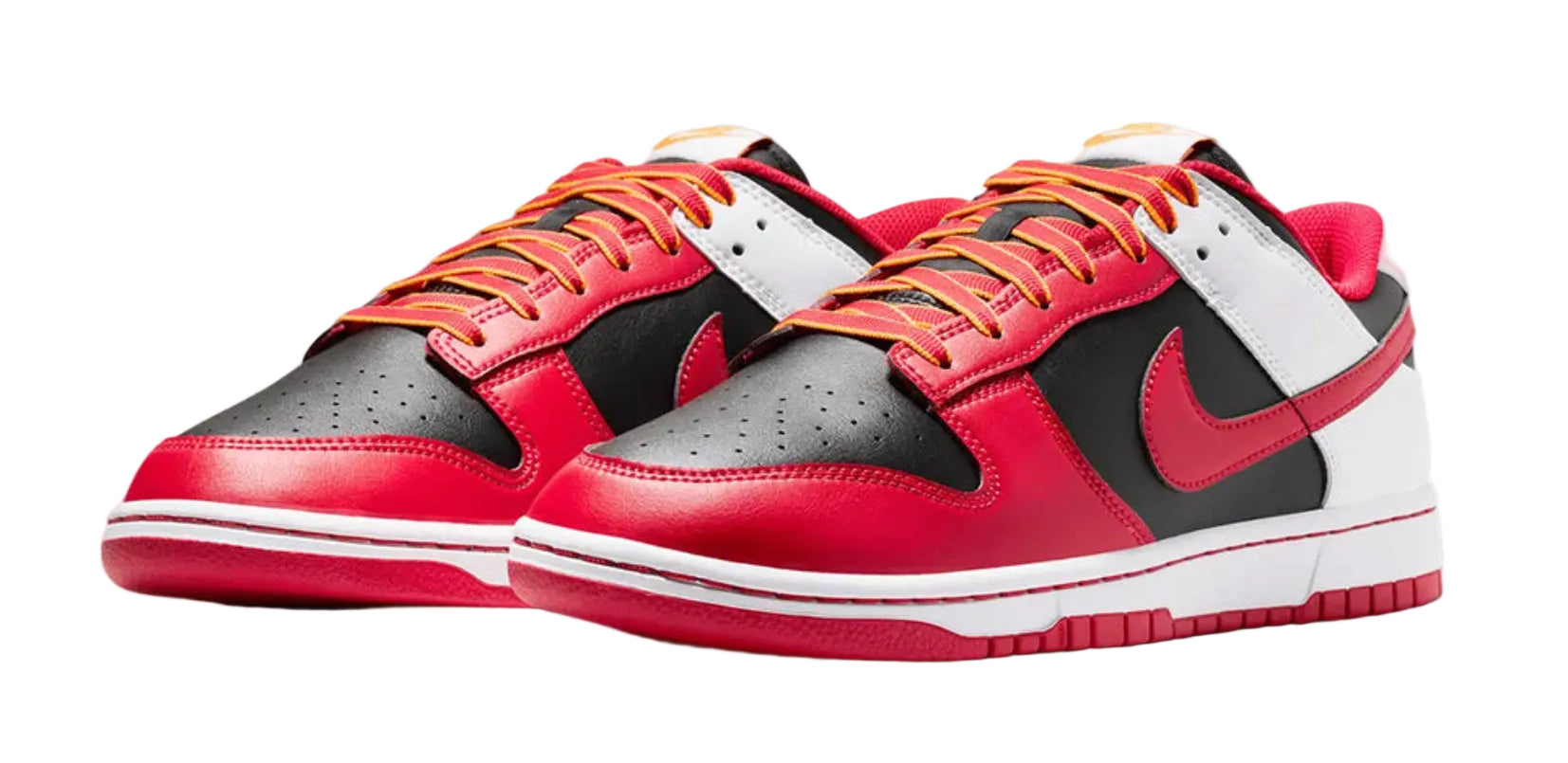 Nike Dunk Low Retro Black White University Red