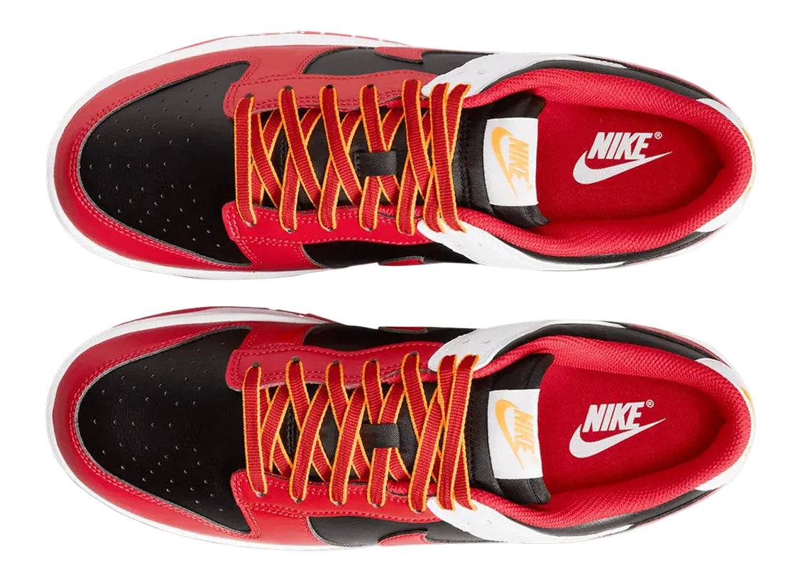 Nike Dunk Low Retro Black White University Red