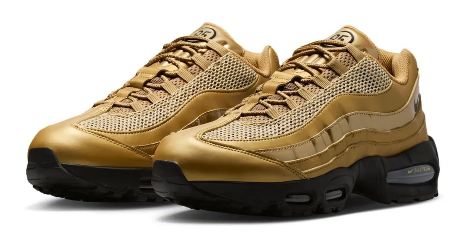 Nike Air Max 95 SE Big Bubble Total 90 Metallic Gold