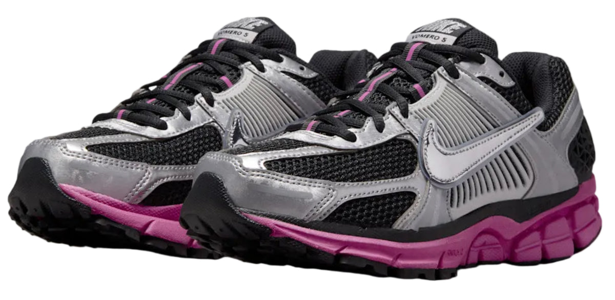 Nike Zoom Vomero 5 Off Noir Fire Pink Photon Dust Metallic Silver (Women's)