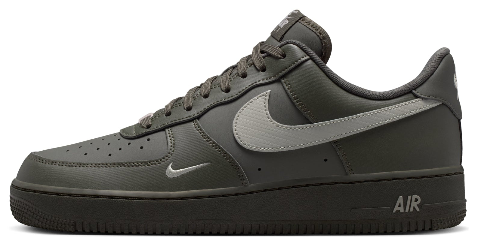 Nike Air Force 1 Low '07 Carbon Fiber Swoosh Newsprint College Grey