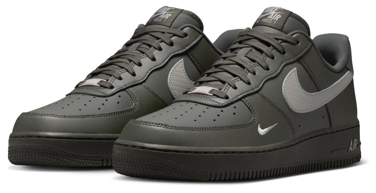Nike Air Force 1 Low '07 Carbon Fiber Swoosh Newsprint College Grey