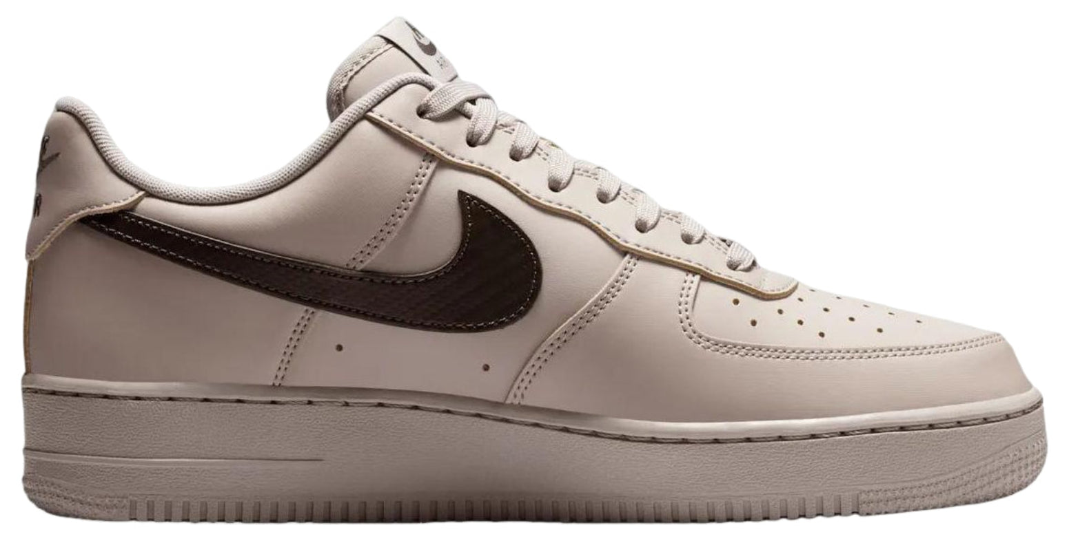 Nike Air Force 1 Low '07 Carbon Fiber Swoosh College Grey Newsprint
