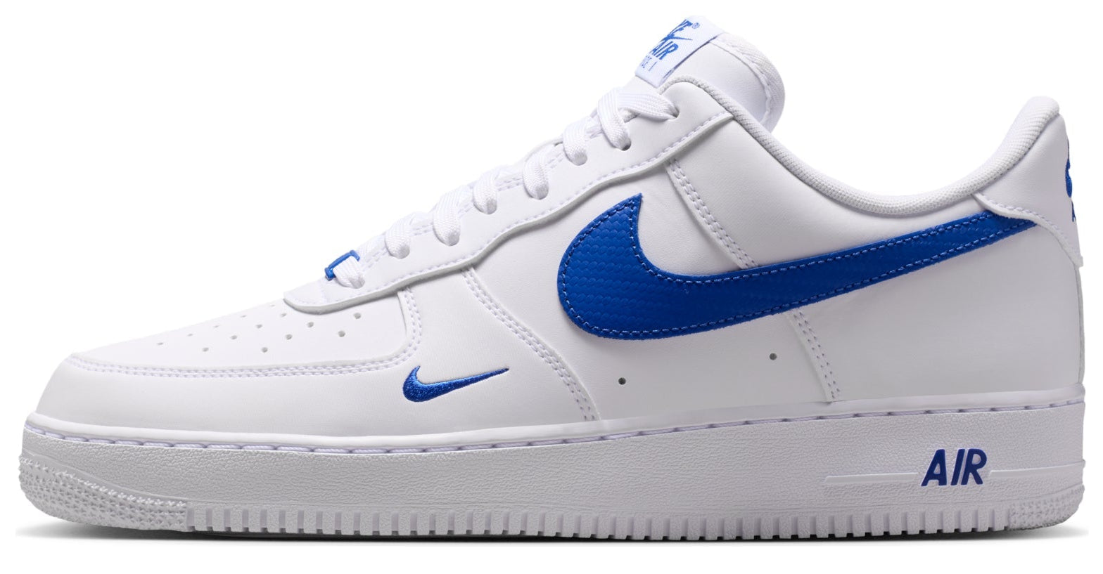 Nike Air Force 1 Low '07 Carbon Fiber Swoosh White Game Royal