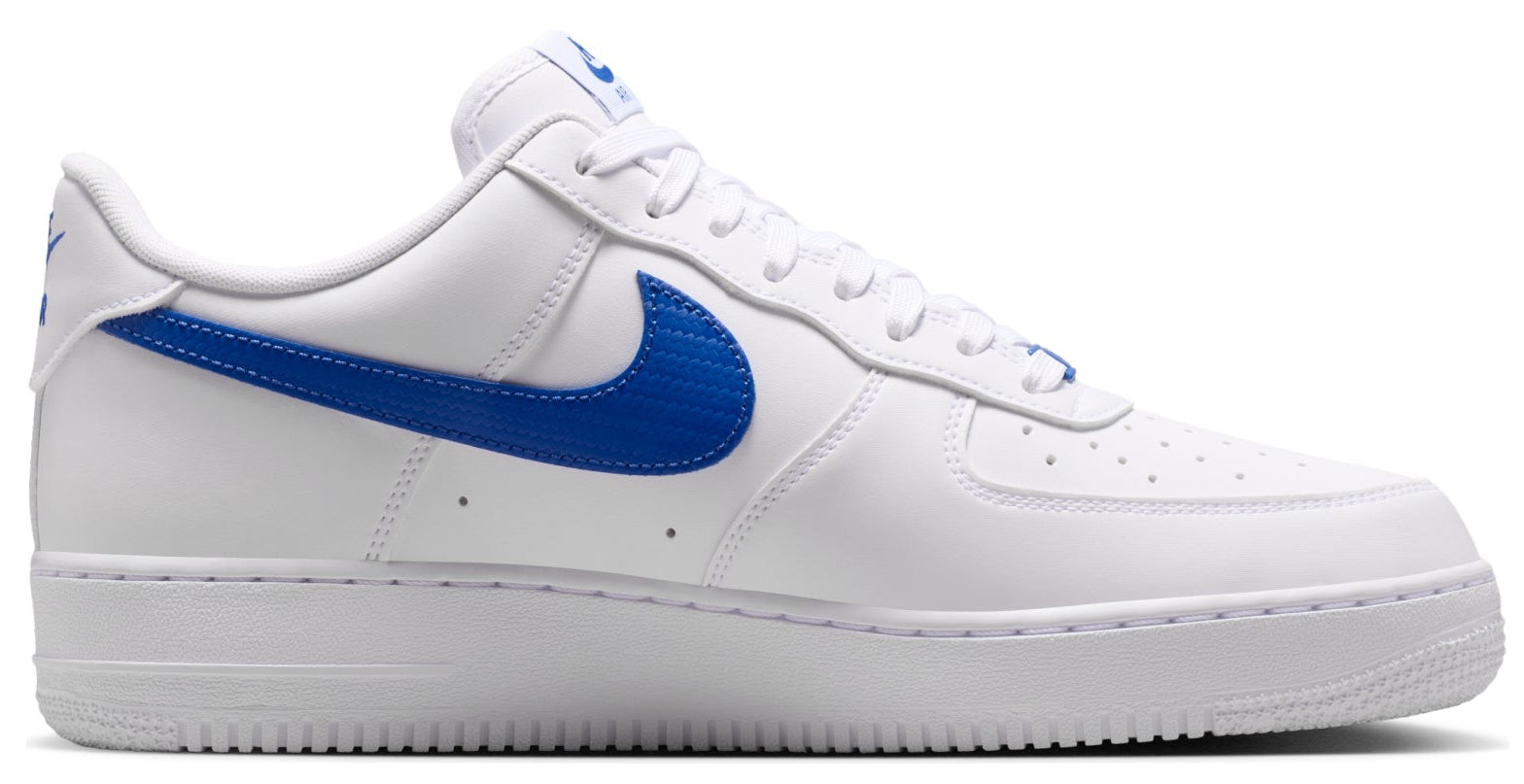 Nike Air Force 1 Low '07 Carbon Fiber Swoosh White Game Royal